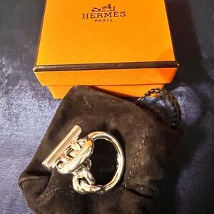 Hermes Silver Ring